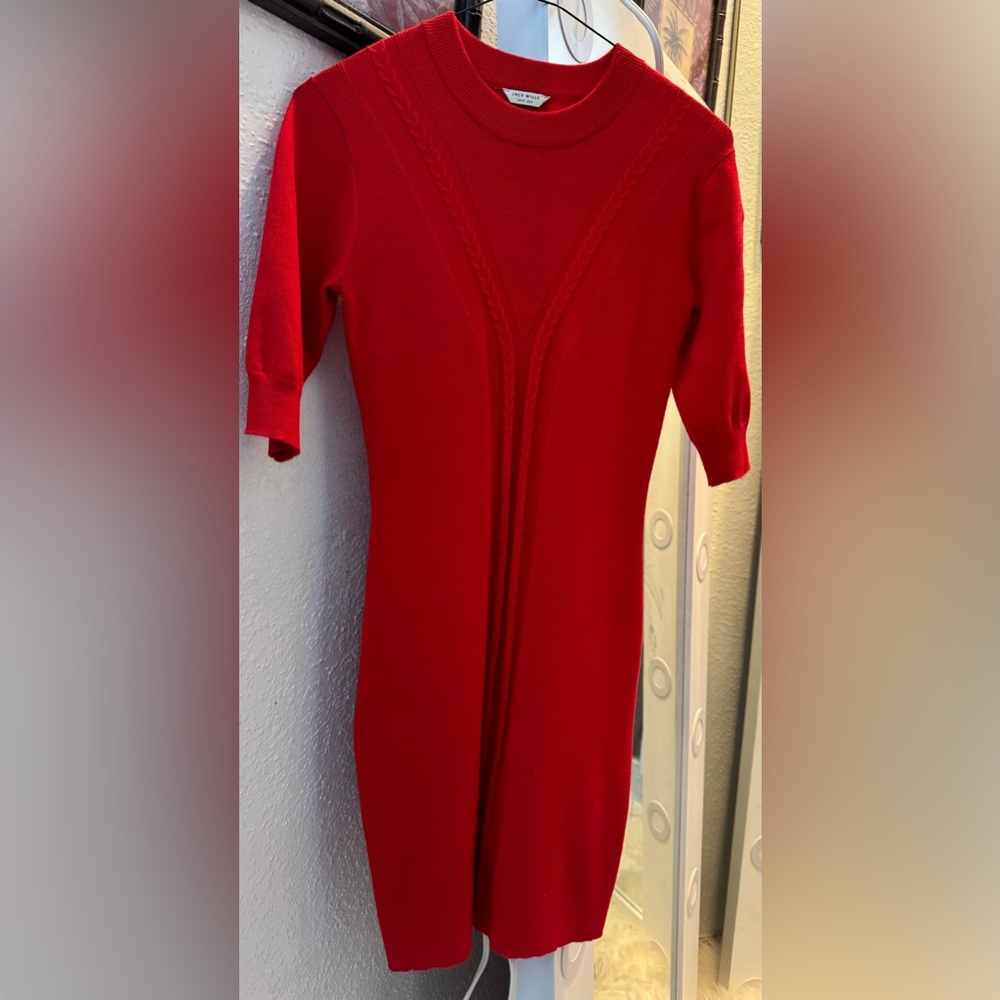 Red sweater dress - Picture 2 of 2